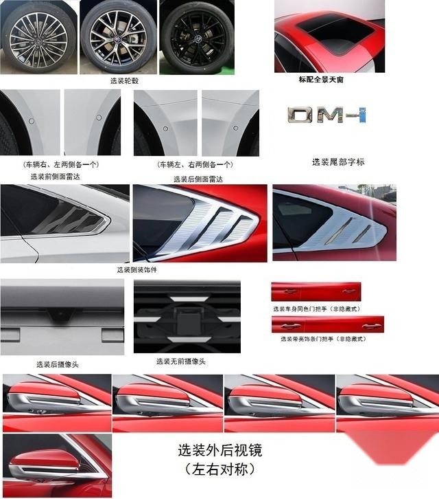 比亚迪汉DM-i工信部申报图曝光