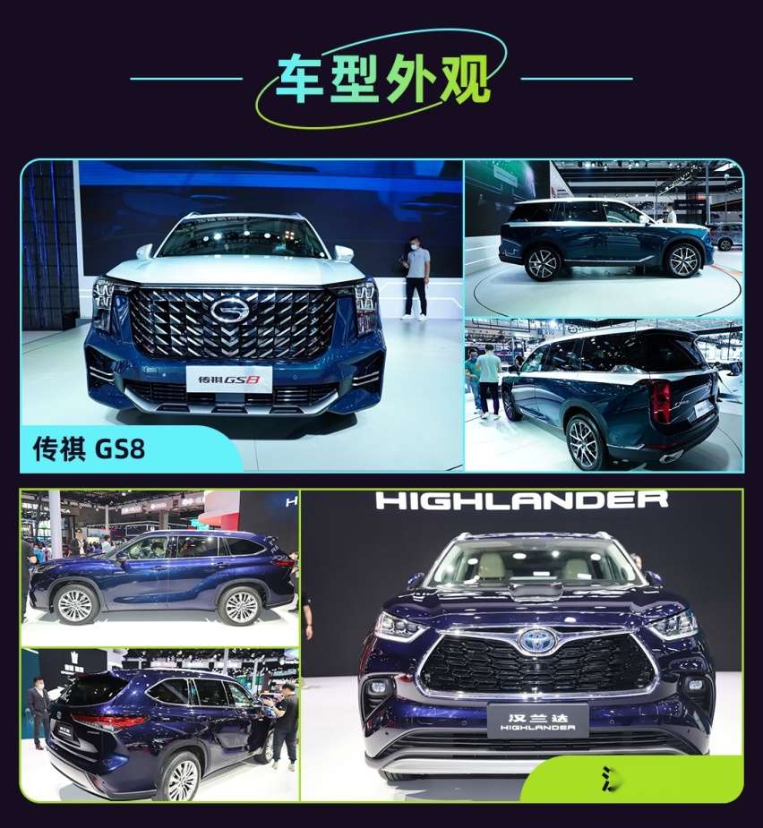 传祺GS8对丰田汉兰达！中型SUV标杆产品的对标怎么选？