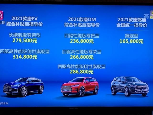 新增可变阻尼悬架，新款比亚迪唐上市 16.58万起售