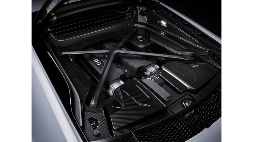 奥迪R8 V10 GT RWD官图发布 V10发动机的绝唱
