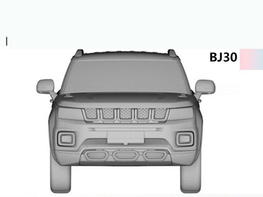 设计看齐BJ90，定位小型城市SUV，北京BJ30专利图曝光