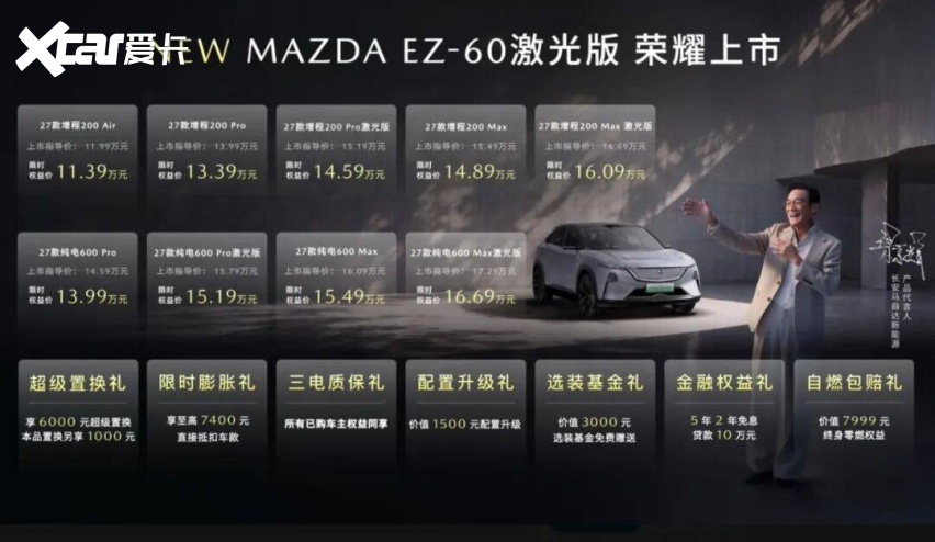 人马一体+智驾赋能,EZ-60激光版拒绝套路,真实力成就“全科生”