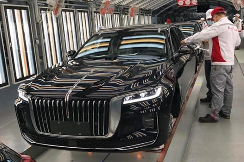 搭载2.0T/3.0机械增压发动机，6月上市，红旗H9下线