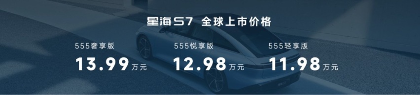 11.98万起 续航555km 风行星海S7全球上市