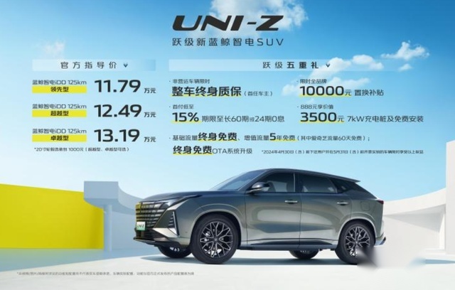 标配L2级智能驾驶，搭载插混动力，长安UNI-Z起步价11.79万元