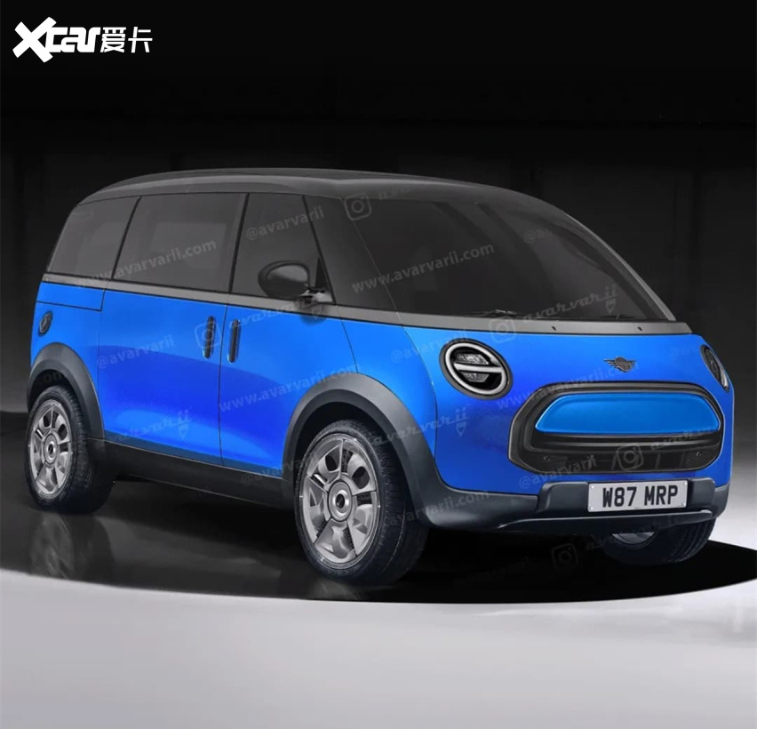 mini mpv渲染图曝光,细节很可爱,轮廓饱满