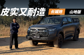 能穿越也能载物，12万级的皮卡这么全能？实拍长城炮山地版
