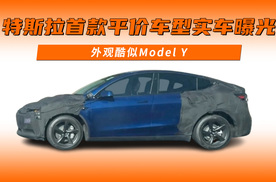 特斯拉首款平价车型实车曝光 外观酷似Model Y