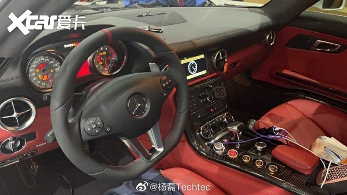 奔驰SLS AMG原厂571马力刷ECU改装德国TECHTEC动力改装