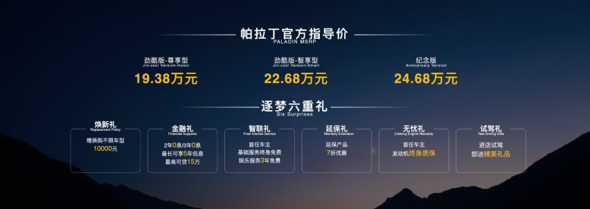 郑州日产帕拉丁纪念版和劲酷版荣耀上市，越野精神再燃梦想