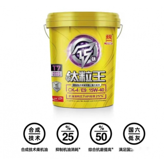 统一钛粒王T7 CK-4再获市场认可，通过底特律柴油机认