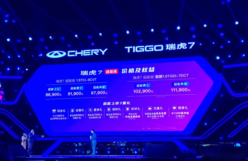 运动精致，年轻人的最爱！ 奇瑞瑞虎7超能版正式上市