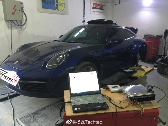 保时捷911 3.0T德国Techtec刷电脑刷ECU改装