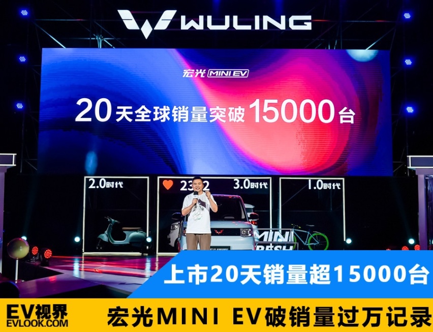 20天销量超15000台？宏光MINI EV破销量过万记录！