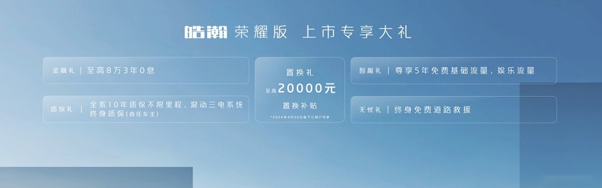 荣耀版不一定都是降价 东风风神皓瀚荣耀版上市10.99万起