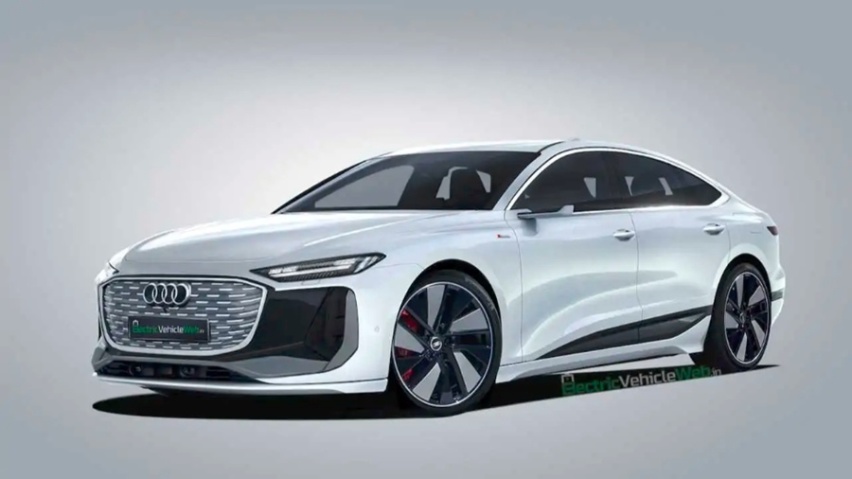 奥迪A6 e-tron量产版渲染图 对标特斯拉Model S