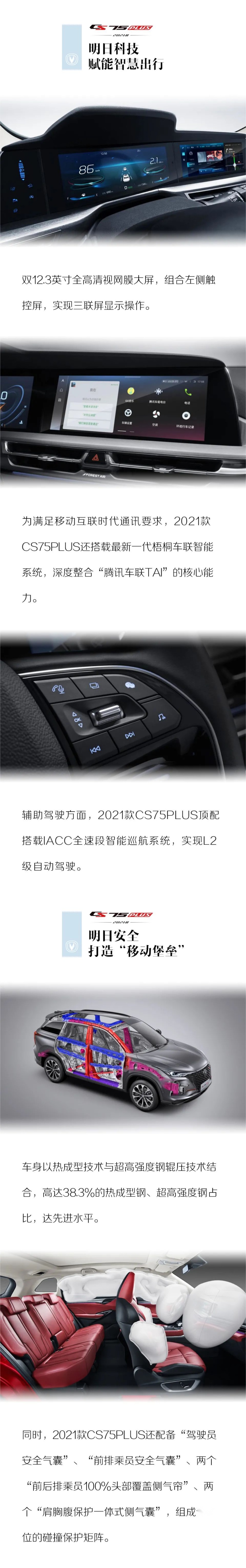 明日科技全面进化 2021款长安CS75PLUS正式上市