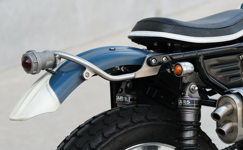 台湾机车改装分享：光阳KTR 150变身Scrambler风格，颇有艺