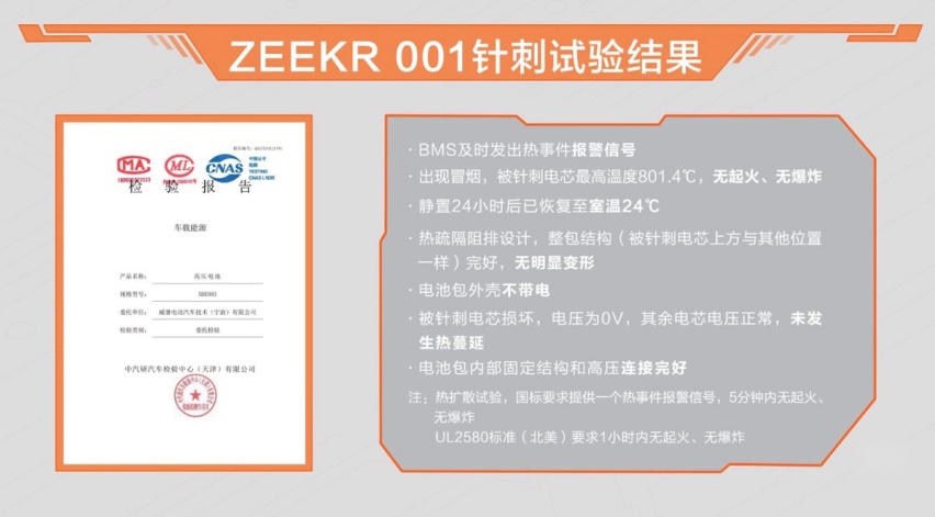 极氪001通过电池包针刺试验，是怎么做到的？