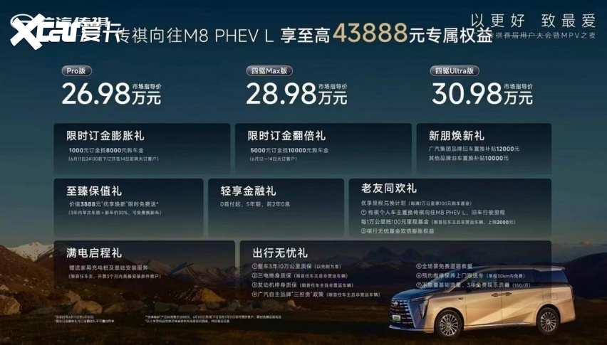 传祺首届用户大会暨MPV之夜发布“祺享计划”，M8、E8焕新上市