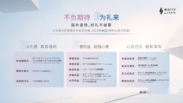 可充可换 睿蓝9 正式上市，车身价10.99-12.99万