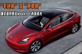 “毛坯房”变“茅草房”？廉价版特斯拉Model Y内饰曝光