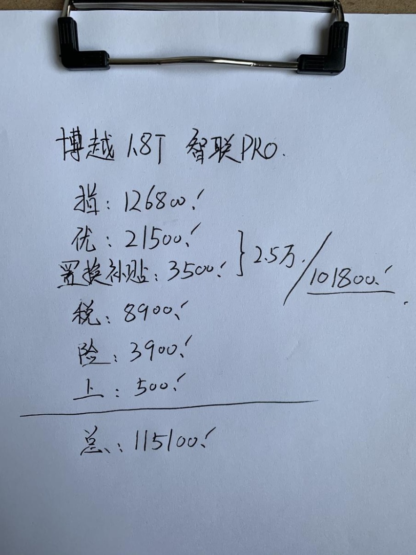 对比H6和CS75，最终选择博越，总优惠2.5万算便宜吗
