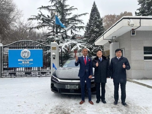 厉害了我“迪”，联合国驻华最高代表的座驾竟然是汉EV