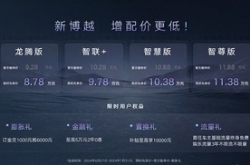 吉利新博越8万级起售！性价比之王再升级