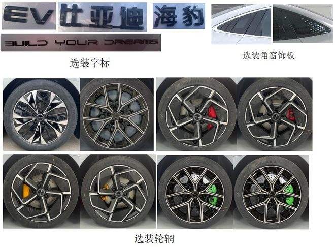 比亚迪海豹申报图曝光，轴距超2米9，提供三种动力可选