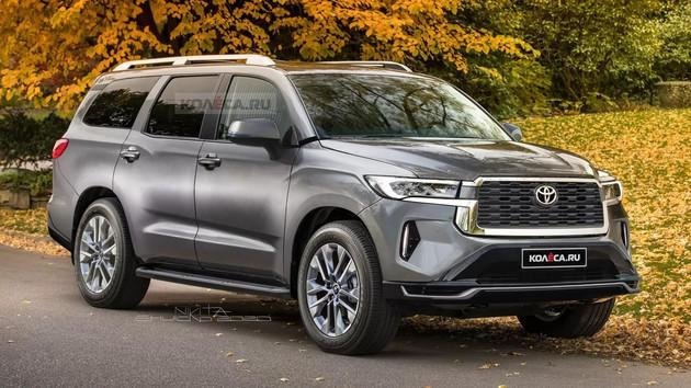全新丰田红杉渲染图曝光 有望搭载3.5T V6混动系统
