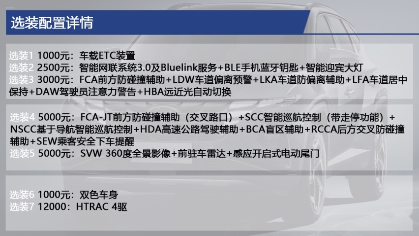全新途胜L购车手册 主推1.5T GLX精英版，满足家用足以