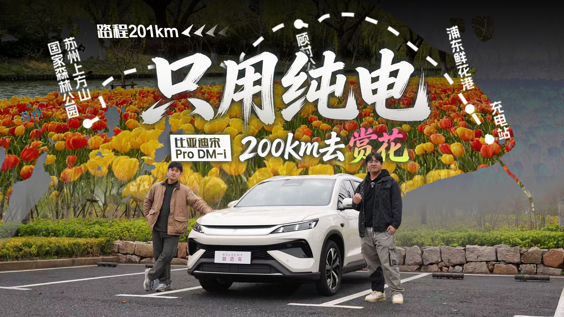 200km春游，比亚迪宋Pro DM-i跨城赏花不焦虑（上）