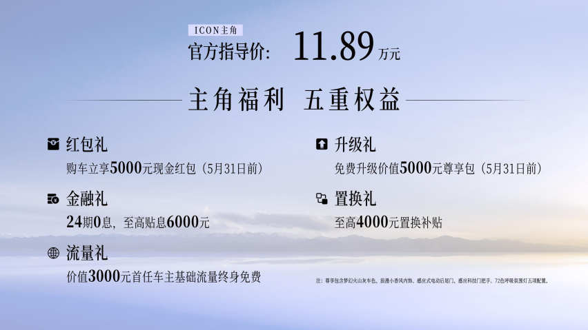 吉利ICON“主角”11.89万元正式上市