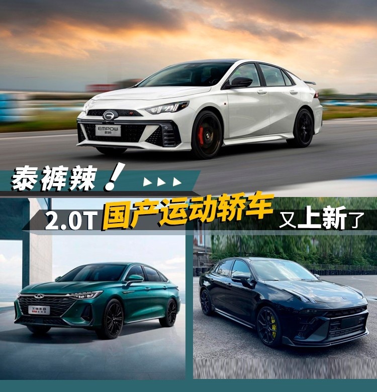 泰裤辣！2.0T国产运动轿车又上新了