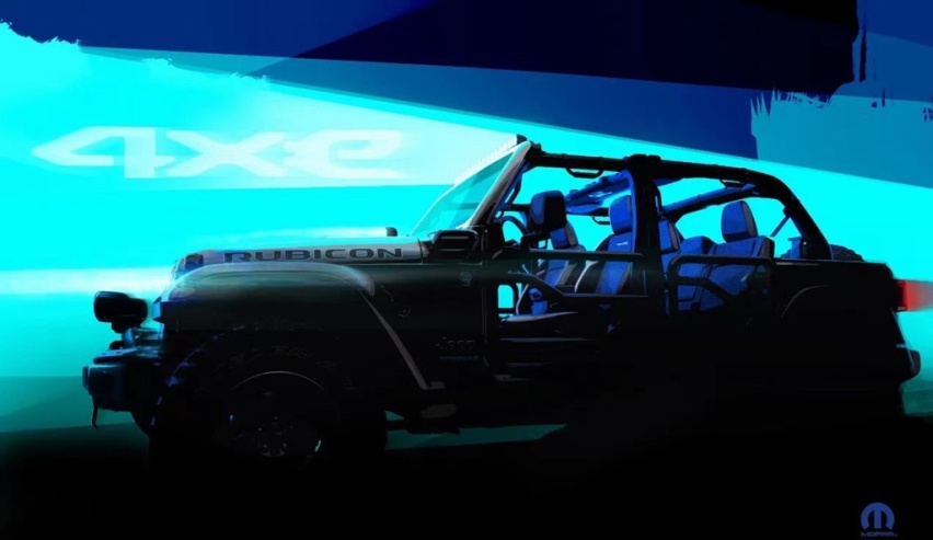 牧马人4xe Off-Roader预告图 上海车展正式首发