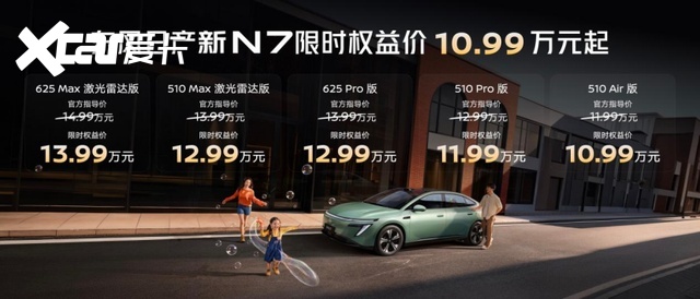 10.99万起+33项升级 东风日产新N7重塑12万级家用纯电价值标准