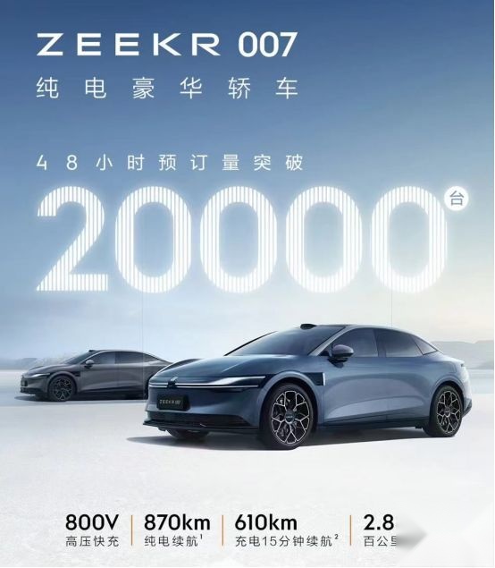 对标比亚迪海豹 极氪007上市在即 造型爱了