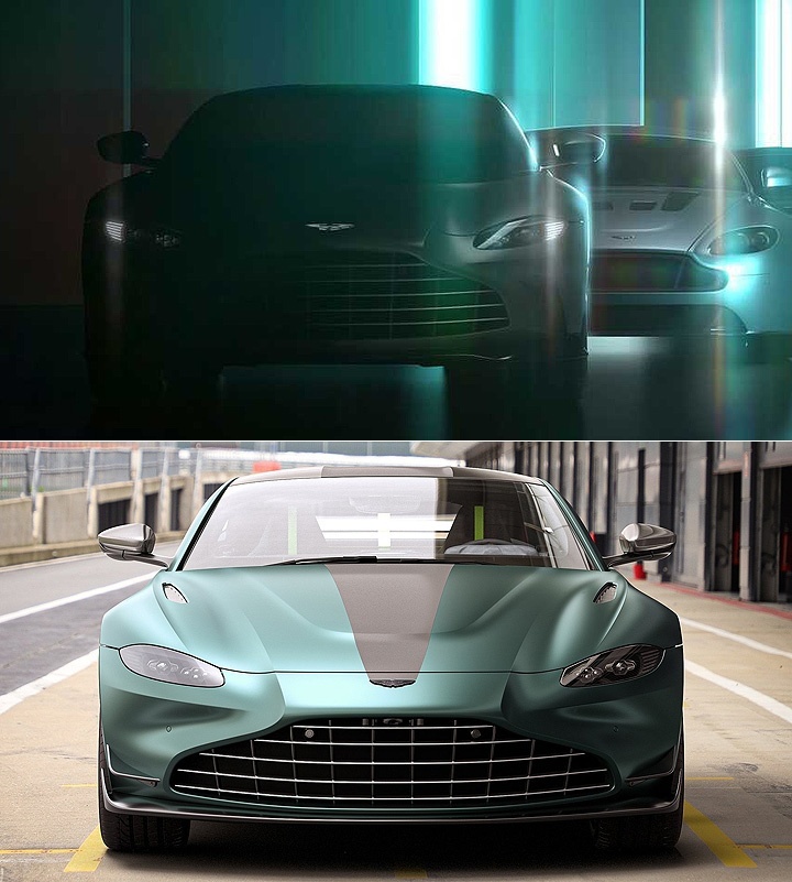 新增垂直进气格栅，阿斯顿•马丁 V12 Vantage车头局部样貌曝光！