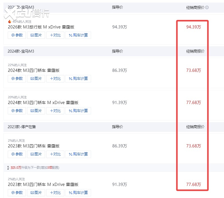 宝马电动M3配800V！用Gen6圆柱电池，四电机千匹马力，算力快10