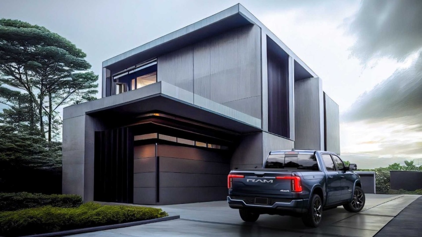 纯电动皮卡 RAM 1500 REV官图发布 2024年投产