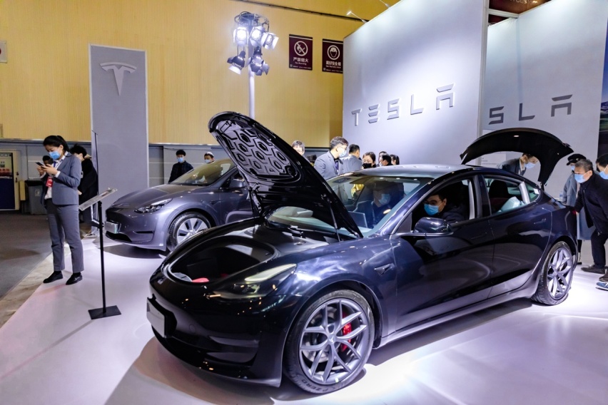 中国制造Model Y/ 3 亮相2021青岛春季国际车展