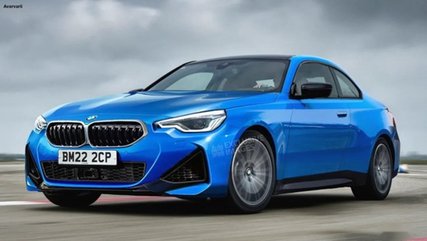 全新宝马2系Coupe，前置后驱造型，与量产车造型相当接近