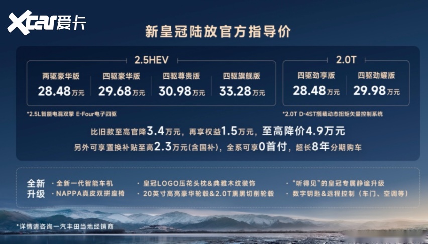 新款皇冠陆放上市，价格砍掉一大截，智能配置升级