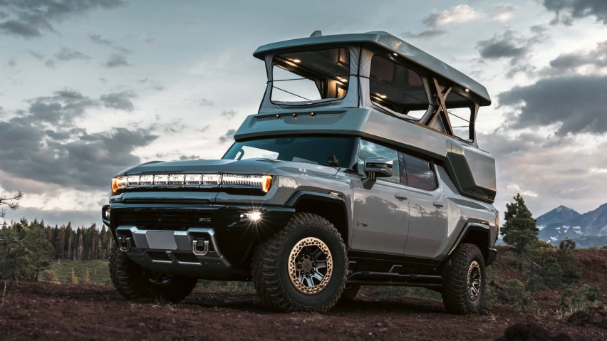 EarthCruiser推出HUMMER EV皮卡背驮式露营车