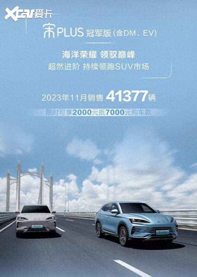 月销破4万，宋PLUS冠军版持续热销