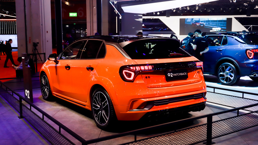 6.2s破百的前驱钢炮 车展实拍领克02 Hatchback