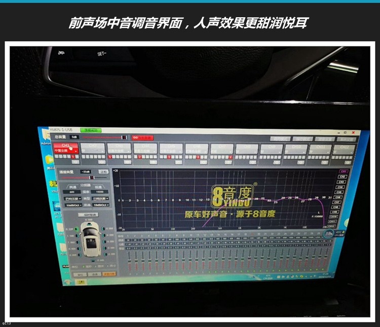 凯迪拉克XT5汽车音响无损升级8音度Y680S-1，厦门汇原汽车音响