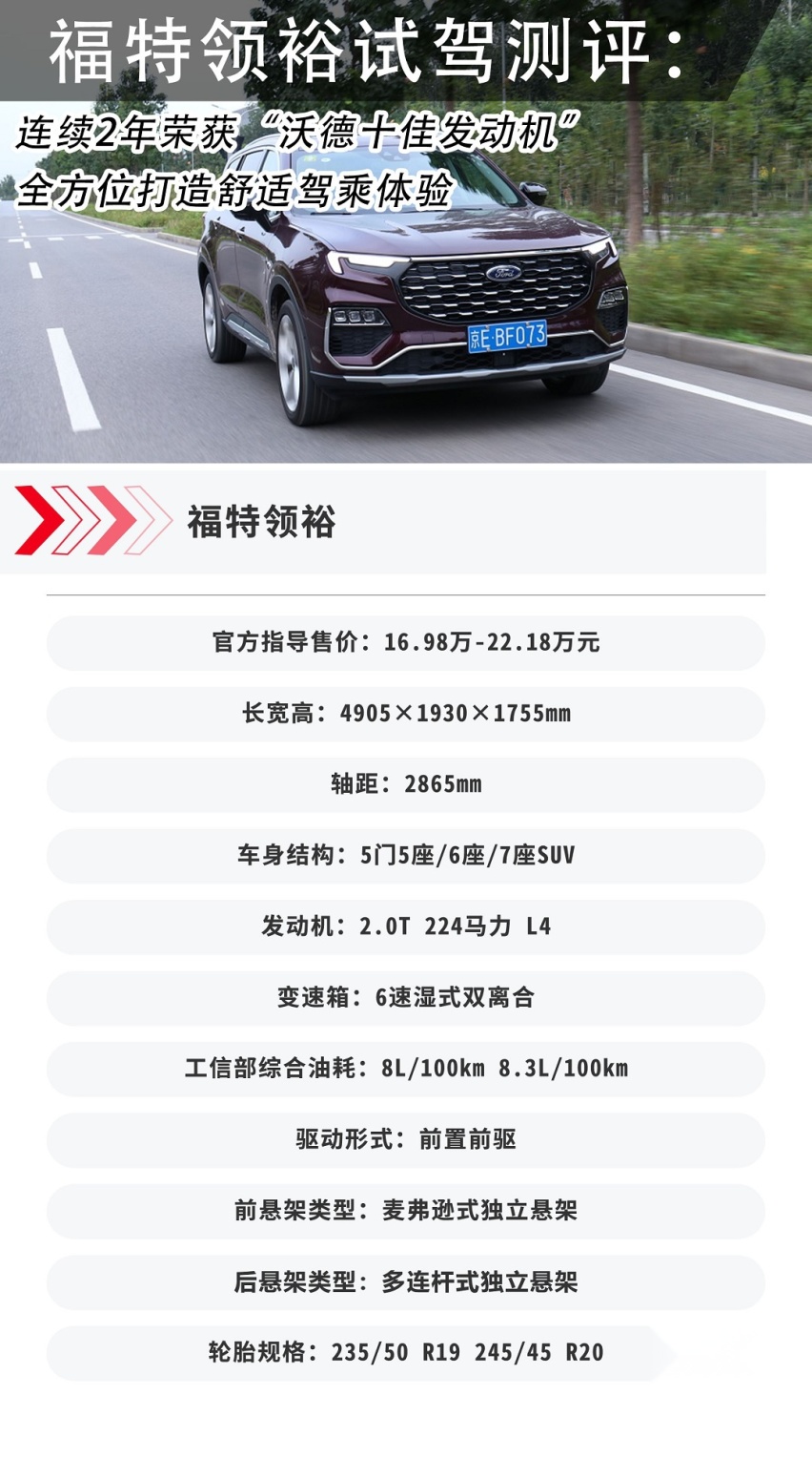 “三代同堂 家用舒享SUV” 把幸福带给家人 福特领裕试驾评测