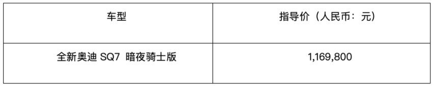 全新奧迪 sq7暗夜騎士版正式上市-愛卡汽車愛咖號